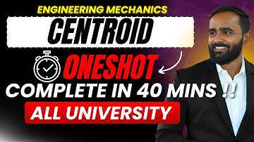 CENTROID|ONE SHOT|ENGINEERING MECHANICS|PRADEEP GIRI SIR