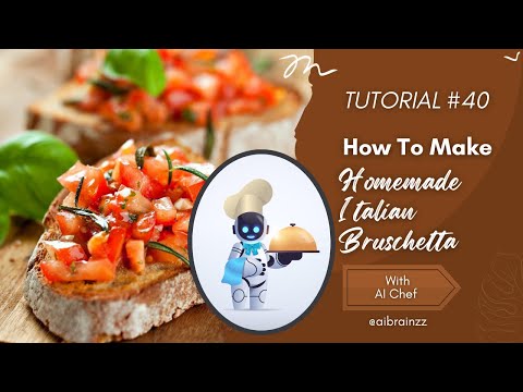 Homemade Italian Bruschetta | Bursting with Fresh Flavors | Subscribe and Like for More!