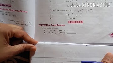 Class 8 ( ch 8 Linear Equation in One Variable)Ex.8.3