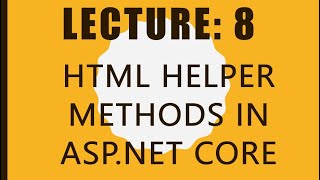 Html Helper methods in ASP.Net CORE in urdu / hindi Profile