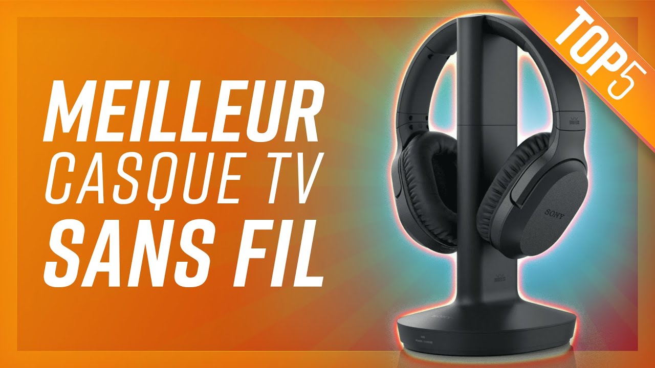 Casque sans Fil TV avec émetteur, Casques sans Fil supra