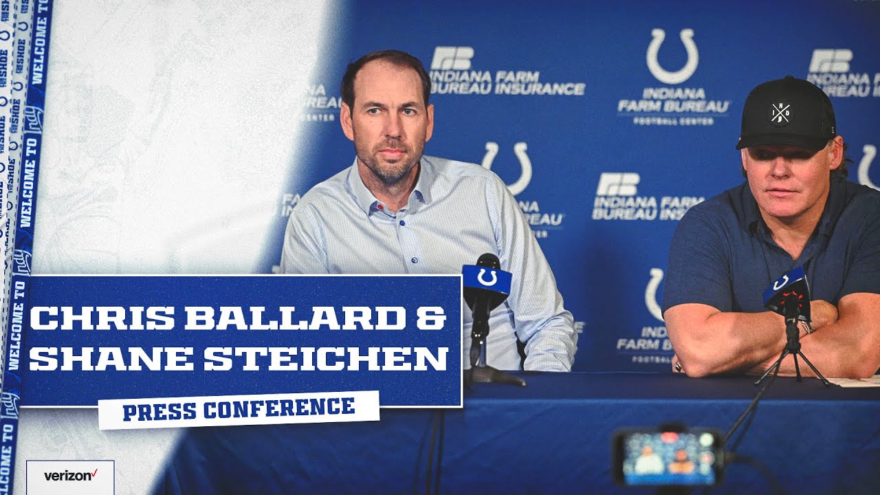 2024-nfl-draft-shane-steichen-and-chris-ballard-post-draft-media