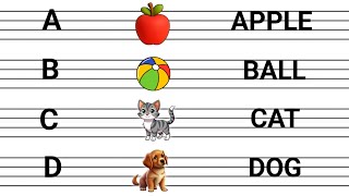 A For Apple With Spelling A For Apple Spelling Writing How To Write A For Apple