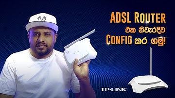 Troubleshooting TPLINK ADSL Router