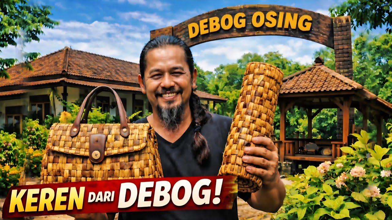 Eksplorasi Debog Osing Secang Mangir Banyuwangi | Pengrajin Tas Pelepah Pisang Unik