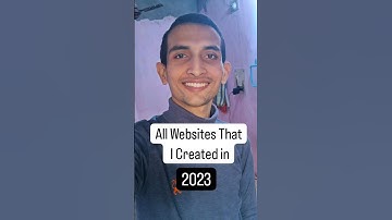All Websites that I Created in 2023 / Peush Jha #shorts