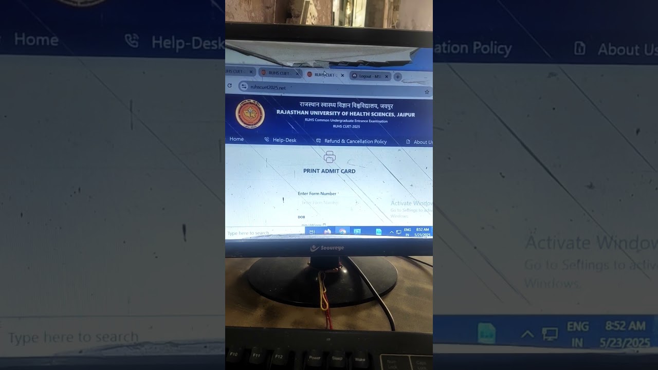 Msbu ba bsc final admit card live now