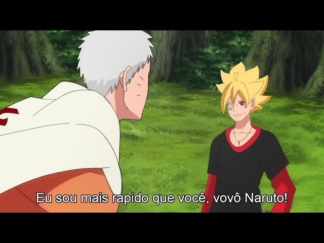 Naruto conhece seu Neto! O Filho de Boruto e Sarada e seu Poder