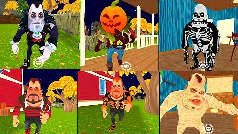 Dark Riddle All New Halloween Skins Jumpscares / Caught Scenes New Update Version 4.2.1 ( No Sound )