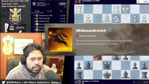 Hikaru faces a CHEATER in Arena Kings tournament and EXPOSES HIM