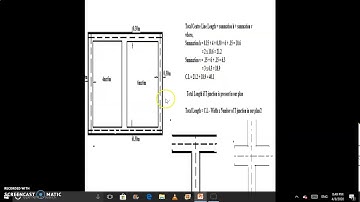 Lecture 8 Detailed estimate of one room building by centre line method