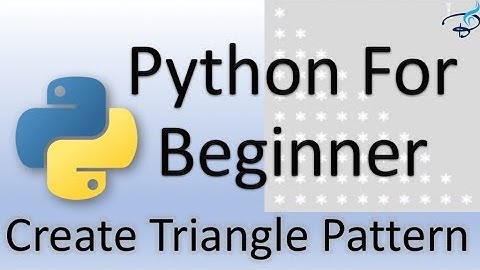 Python Tutorial for Beginners | Triangle Pattern in Python #19