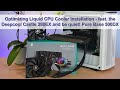 Front vs. Top Liquid Cooler Installation - feat. Deepcool Castle 280EX and be quiet Pure Base 500DX