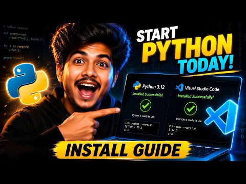 🚀 Start Python Today! | Install Python & VS Code (Beginner Guide) | python for Absolute Beginners