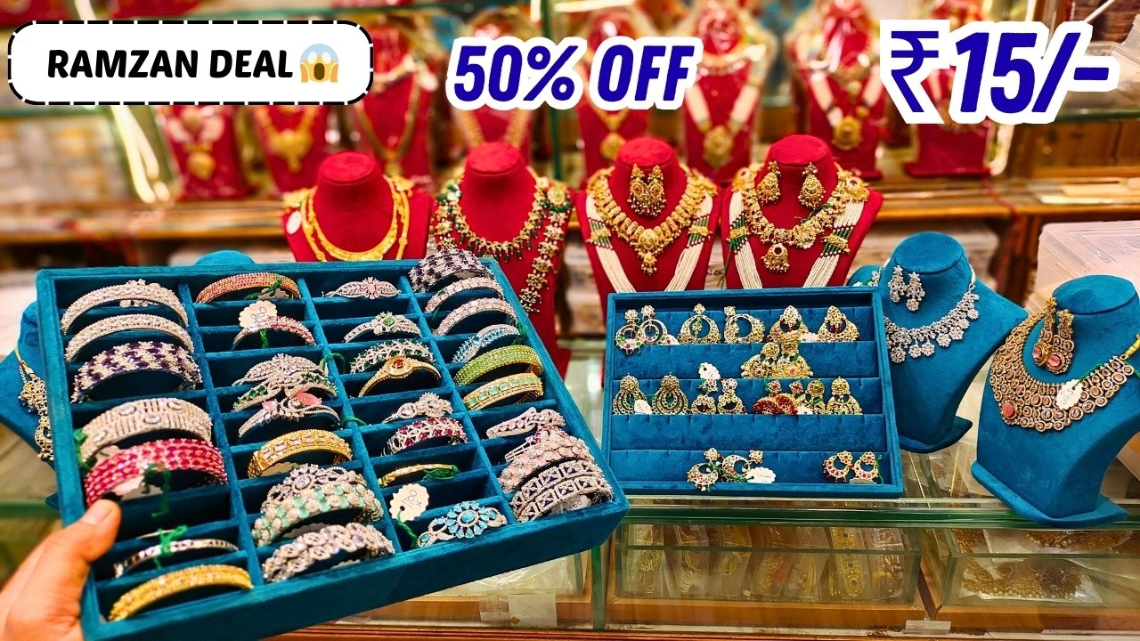 Charminar Wholesale Jewellery ₹15/- Hand Bags | Begum Bazar Market Online Shopping