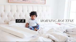 OUR *REAL* MARRIED MORNING ROUTINE WITH TODDLER (Pregnant, Quarantine + in a 1 bedroom Apartment!)