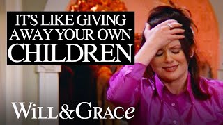 Karen Gives Away Her Clothes to Charity | Will & Grace