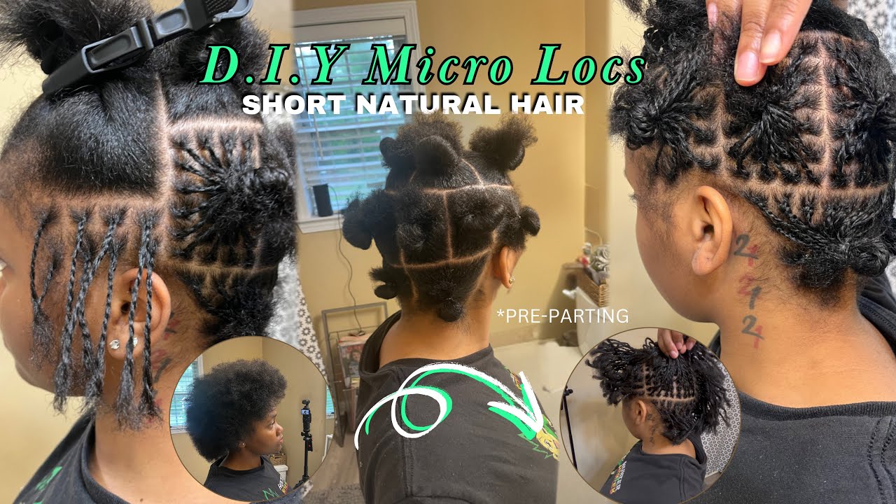 DIY Microlocs on Natural Hair | DIY Microlocs Start to Finish