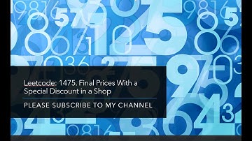 Leetcode: 1475. Final Prices With a Special Discount in a Shop