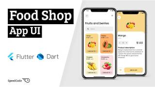 Food Shop App UI - Flutter UI - Speed Code