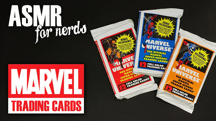 Marvel Trading Cards ASMR - whispering, crinkling, nostalgia