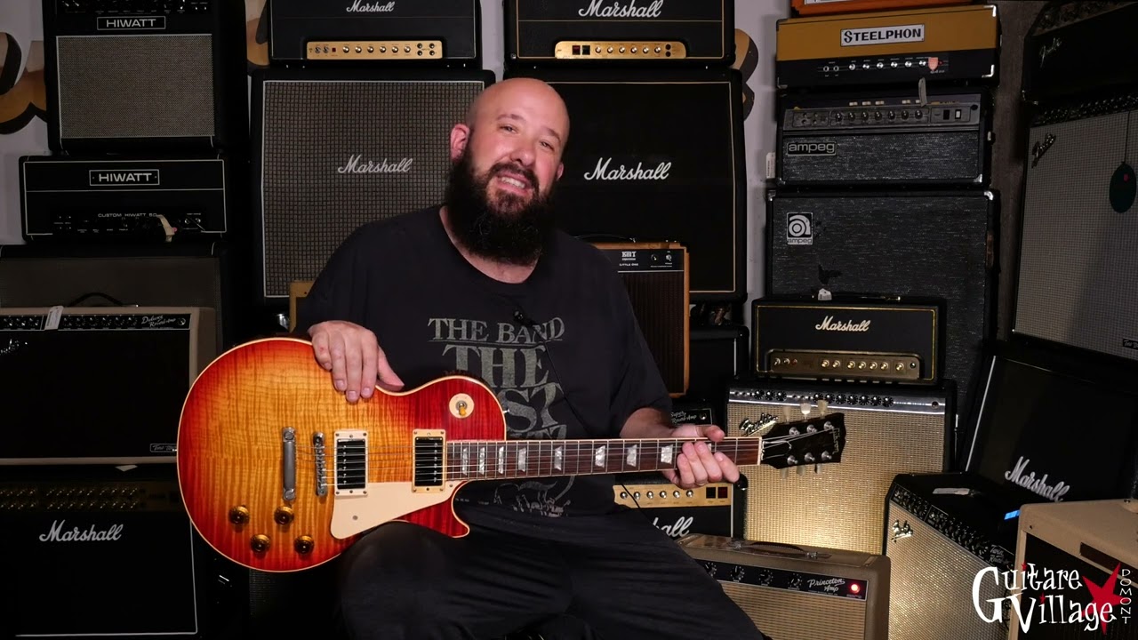 Gibson CS Les Paul Pre Historic 1988 - Guitare Village - YouTube