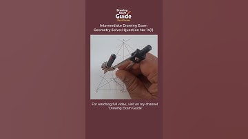 Intermediate Drawing  Exam Geometry Question -14(1) #shorts #ytshorts @Drawing Exam Guide