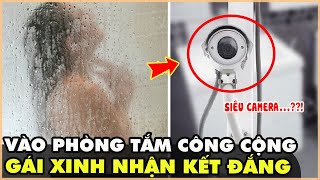 Gái Xinh Đang Tắm Thì Hét Lớn Khi Thấy Vật Quay Lén Trên Cửa Độc Lạ Phòng Tắm Công Cộng