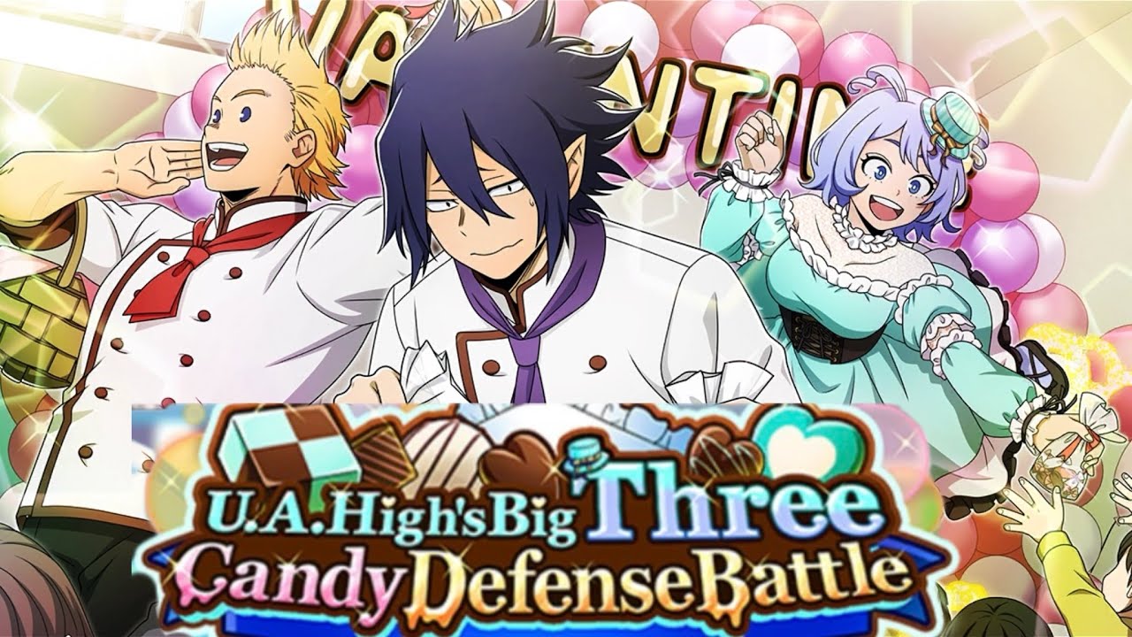 MY HERO ACADEMIA ULTRA IMPACT NEW EVENT QUEST U.A HIGH’S BIG THREE CANDY DEFENSE BATTLE 