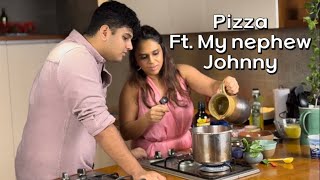 Pizza ft. My nephew Johnny | kitchen tales by Neethu | ASMR  Video screenshot 1