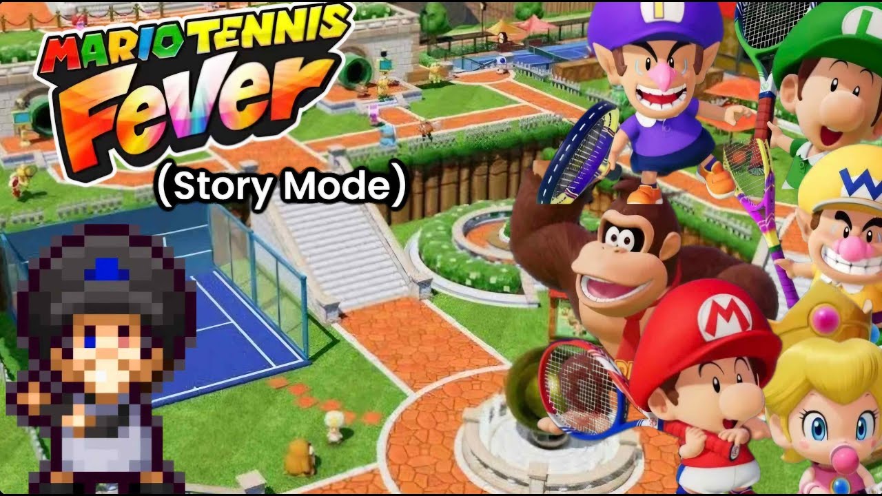 Mario Tennis Fever - (Story) - Full Walkthrough - Everyone becomes a baby!? Let’s get back to Normal