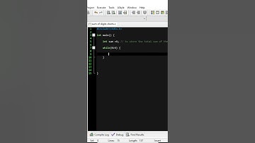 C program to find the sum of digits of a given number MUST WATCH for beginners #shorts #cprogramming