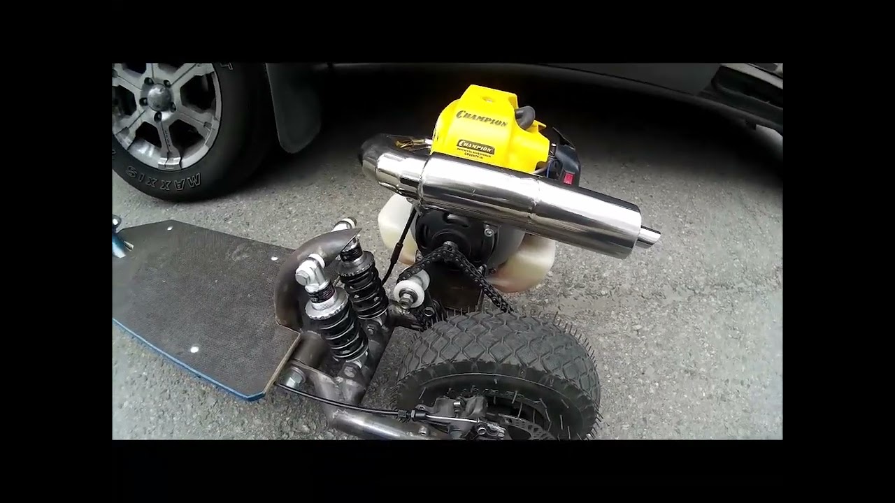 Обкатка мотосамоката, замер скорости и расхода топлива - YouTube