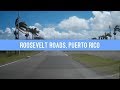 Driving through Roosevelt Roads Naval Station in Puerto Rico