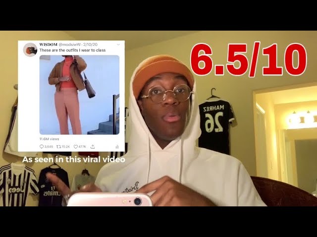 Rating the "Outfits I wear to class" / Where I got these outfits from., on YouTube