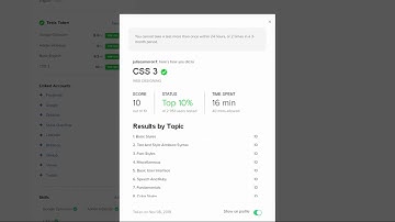 CSS 3 Test Fiverr 10/10