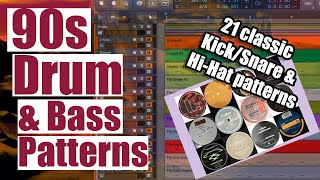 20 Classic Drum & Bass Patterns from the 90s