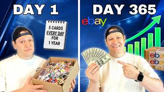 I listed 5 Sports Cards Every Day on eBay for 1 Year (The Results).