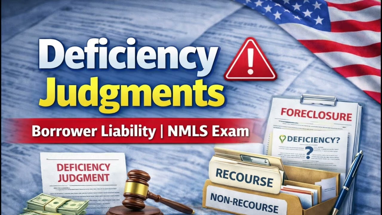 Разъяснение решений о взыскании недостающей суммы долга для экзамена NMLS | Ответственность заемщ...