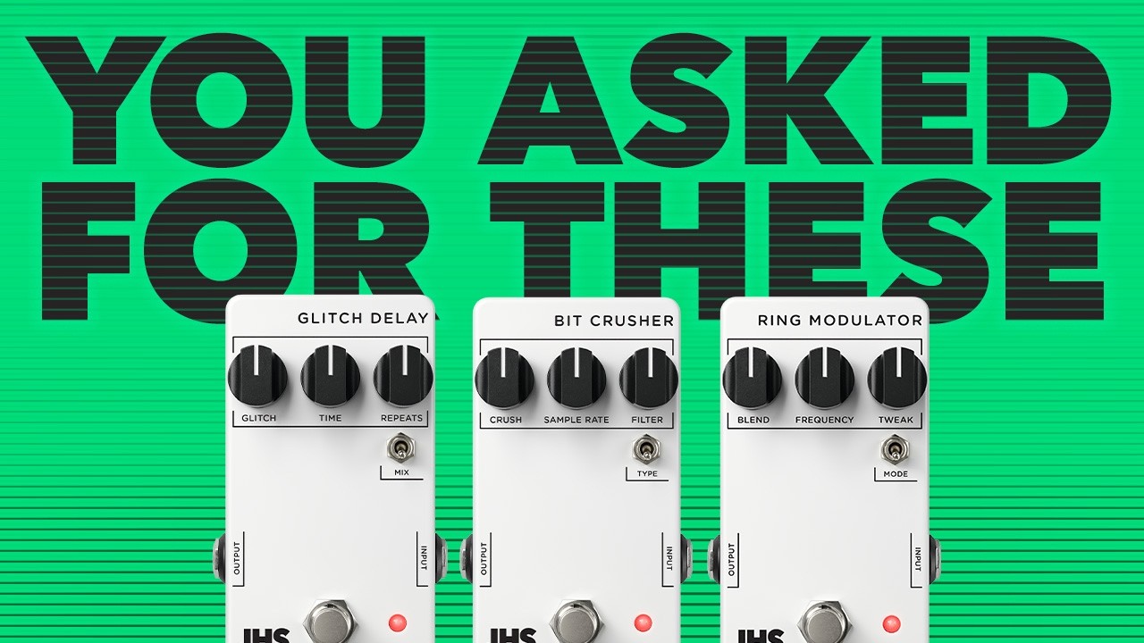 Bit Crusher, Glitch Delay, Ring Modulator: 3 New JHS 3 Series Pedals