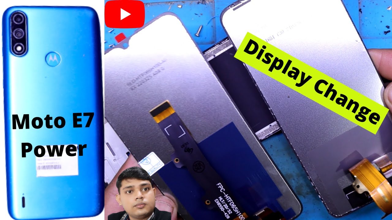 Moto E7 Power Display Change || Moto E7 Power Display Price || Moto E7 Power  LCD Replacement - YouTube