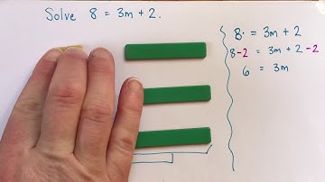 How to solve an equation with algebra tiles and written algebra (no negatives)