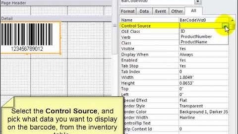 BarCodeWiz ActiveX Control -  Create Barcodes in Microsoft Access Reports