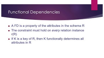 Database Normalization Part 2: Functional Dependencies