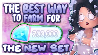 ❄️NEW SET: *❌ Multipliers* FARM 200K💎+ WITH THIS VIDEO!! Royale High New Set Farming Routine!