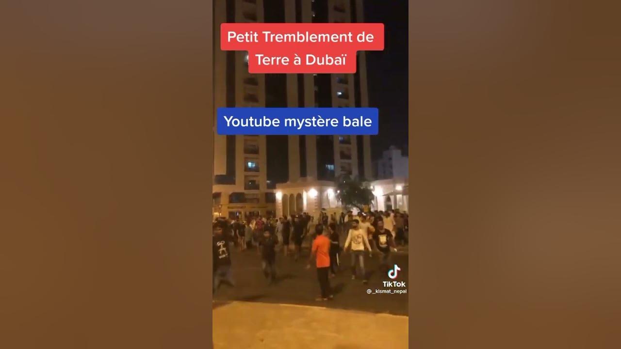 Tremblement de terre à dubai tremblementdeterre YouTube