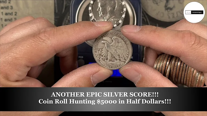 ANOTHER EPIC SILVER SCORE!!! Coin Roll Hunting $5000 in Half Dollars!!!