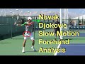 Novak Djokovic Slow Motion Forehand Analysis Ultra HD - 2016 Indian Wells