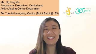 Sharing by Feiyue Active Aging Centre (AAC)