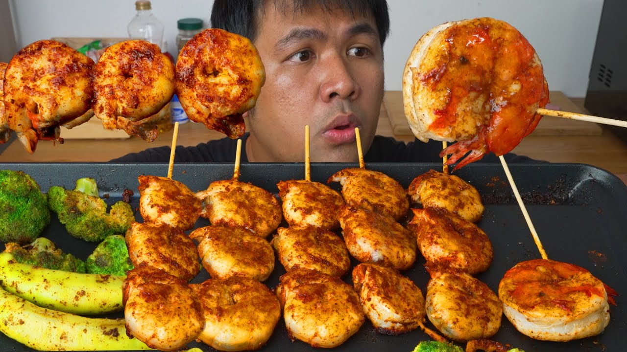 กุ้งยักหม่าล่าชาชู เผ็ดร้อน กรุบกรอบ: BANKII